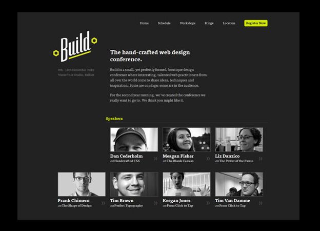 El sitio de conferencia Build pone en uso lo principios de jerarquía
