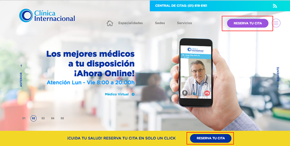 Clinica Internacional citas