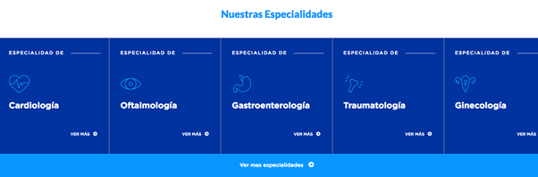 Clinica Internacional especialidades